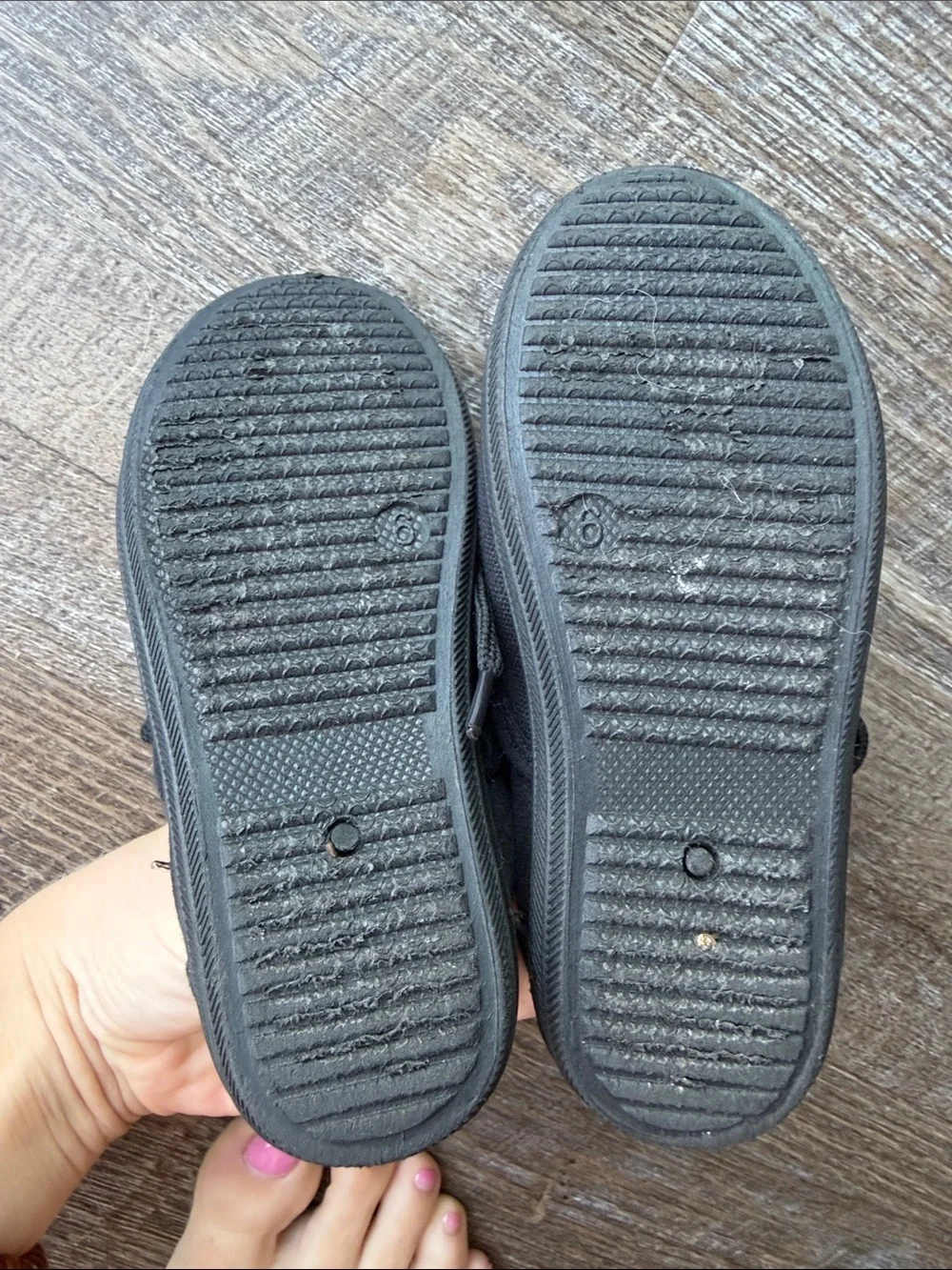 Kids Black Canvas Lace-Up Sneakers